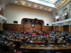 8. april 2021. Šesta sednica Prvog redovnog zasedanja Narodne skupštine Republike Srbije u 2021. godini